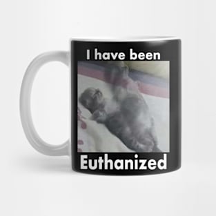 I Have Been Euthanized Funny Cat Meme Mug